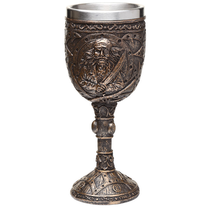 Pirate Decorative Goblet with Gold Finish