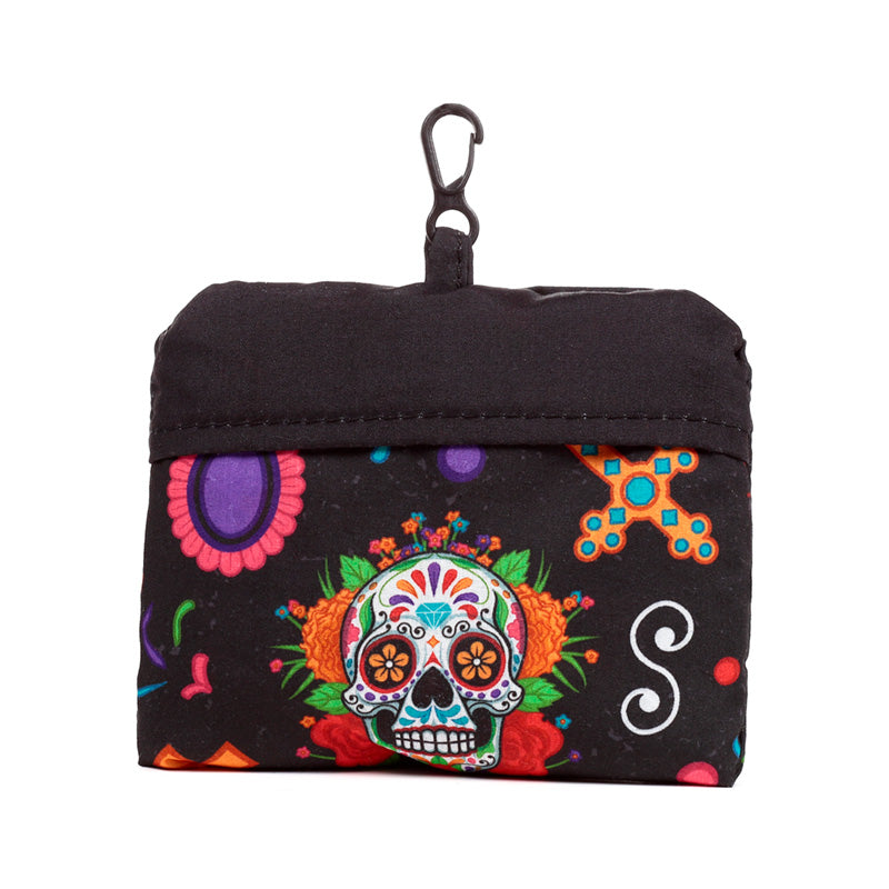 Day of the Dead shopping bag with intricate patterns