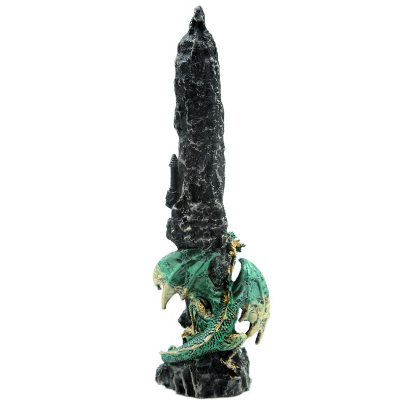 Dragon Waterfall Incense Ashcatcher with incense stick