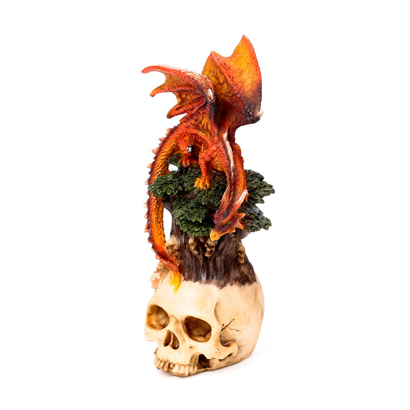 Gothic decor piece - Dark Legends Dragon on Tree