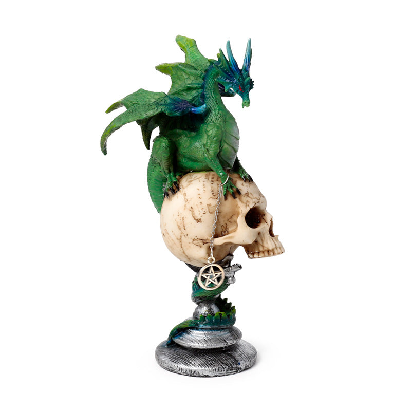 Close-up of the Dark Legends Skull Dragon ornament