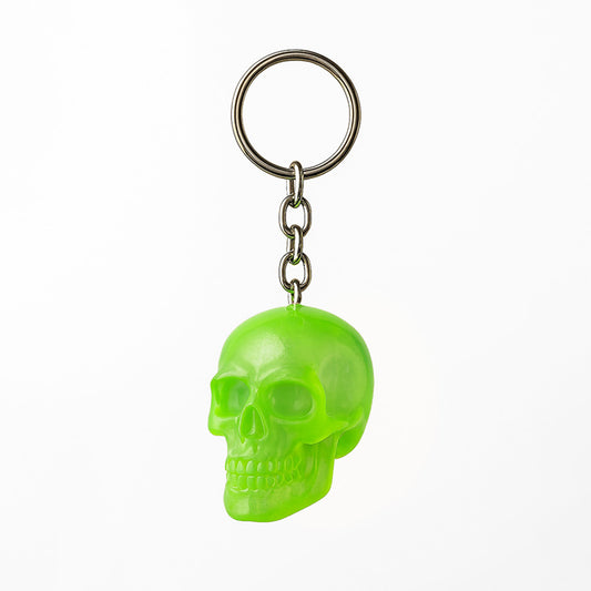 Glow in the Dark Skull Novelty Keyring