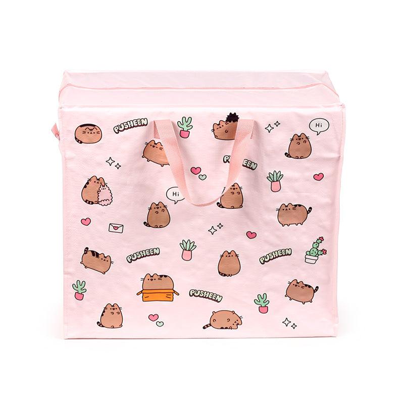 Pusheen the Cat Laundry & Storage Bag with seasonal decorations