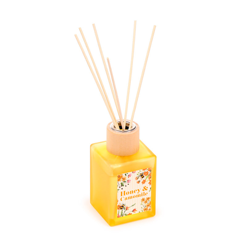 Nectar Meadows Honey & Chamomile Reed Diffuser - Glass Bottle