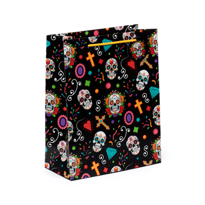 Large Day of the Dead Gift Bag with intricate design
