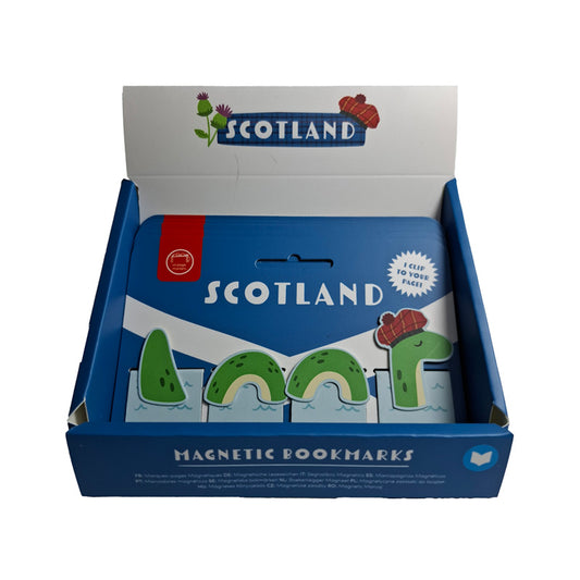 Scotland Souvenir Magnetic Bookmark Set featuring scenic designs