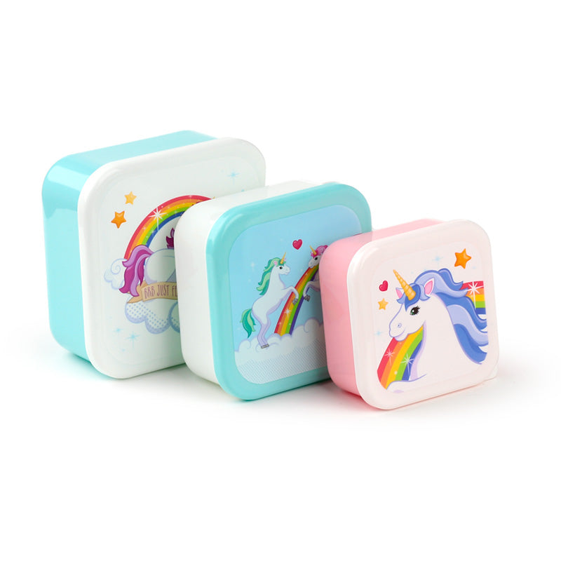 Enchanting Rainbow Unicorn Lunch Box Set - Small