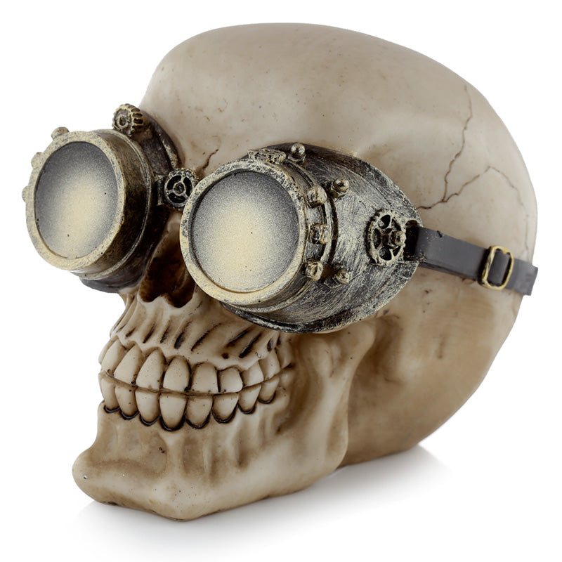 Close-up of Steampunk Skull Ornament