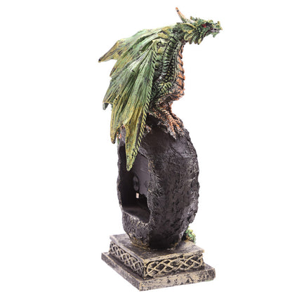 Side view of the Crystal Geode Dark Legends Dragon Clock