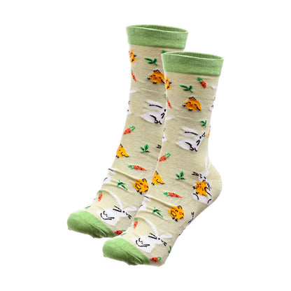 Compressed Magic Socks showcasing spring designs