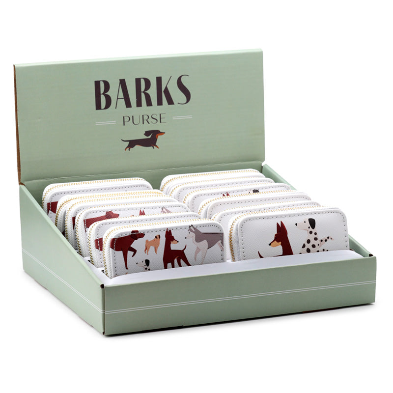 Barks Dog Small Zip Around Wallet - Front View