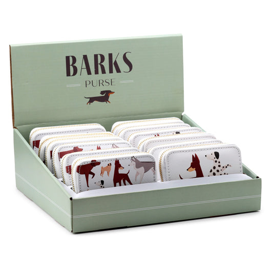 Barks Dog Small Zip Around Wallet - Front View