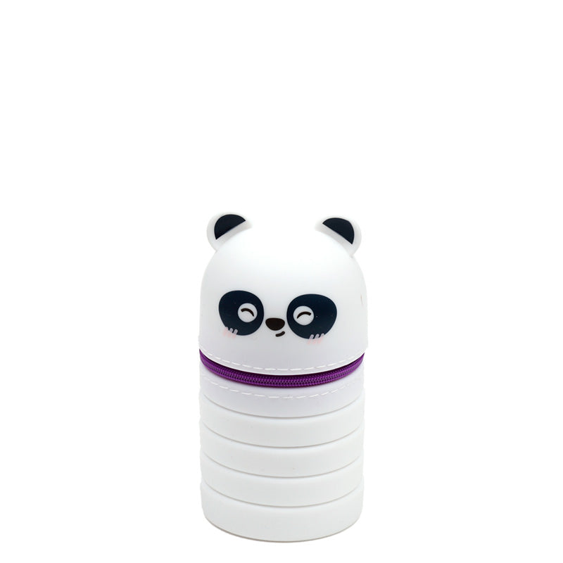 Adoramals Panda Silicone Pop Up Pencil Case - Side View