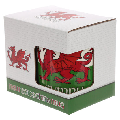 Welsh Dragon Porcelain Mug - Collection Display