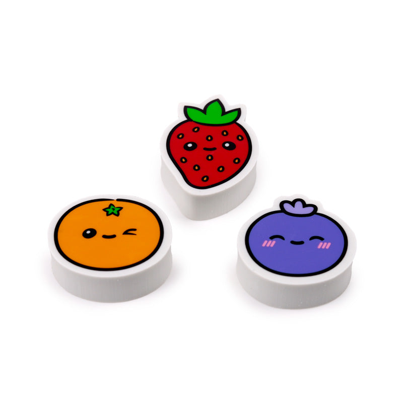 Foodiemals Fruits Eraser Set - Strawberry