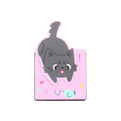 Magnetic bookmarks featuring cute cat designs