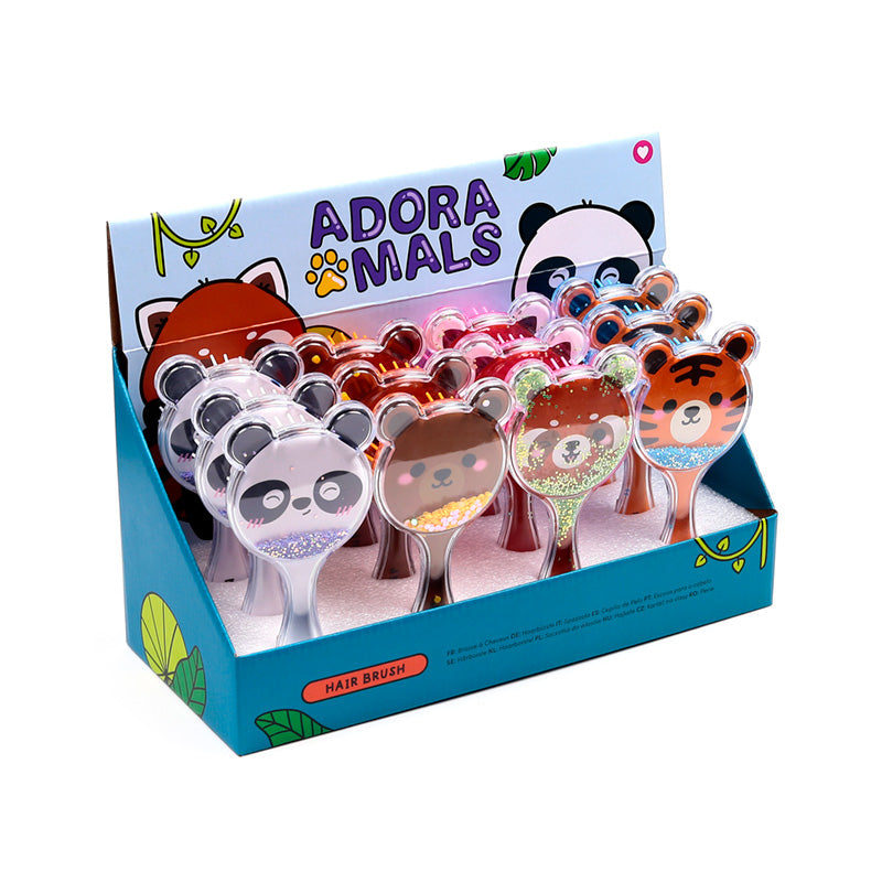 Glitter Shaped Hair Brush from Adoramals Wild collection