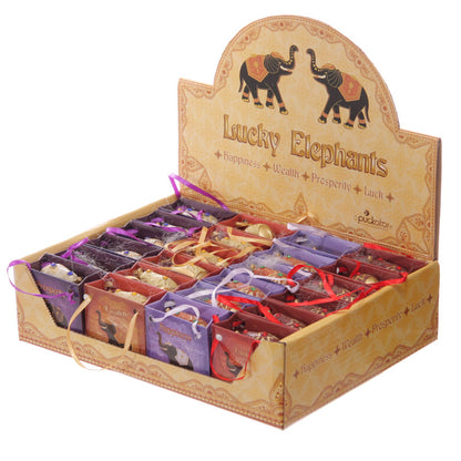 Joyful glitter elephant figurine