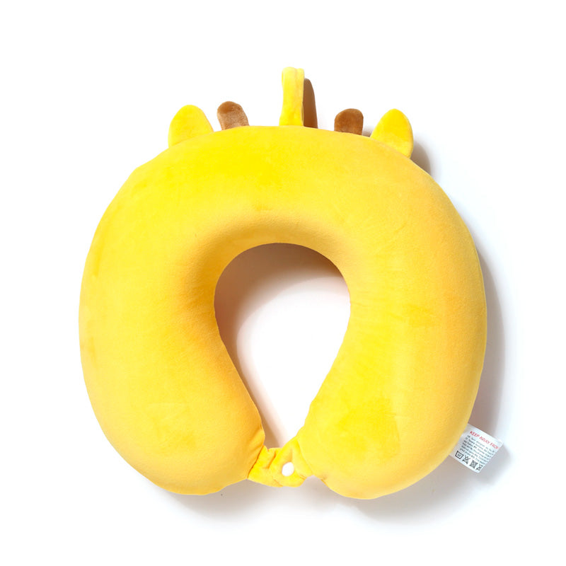 Plush memory foam pillow designed for neck support