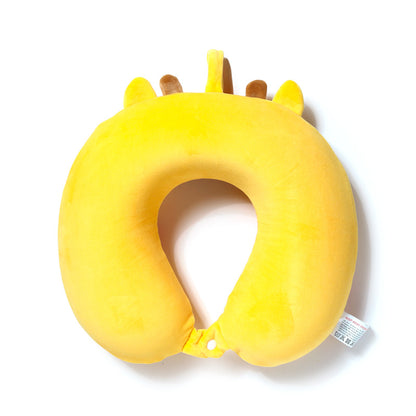 Plush memory foam pillow designed for neck support