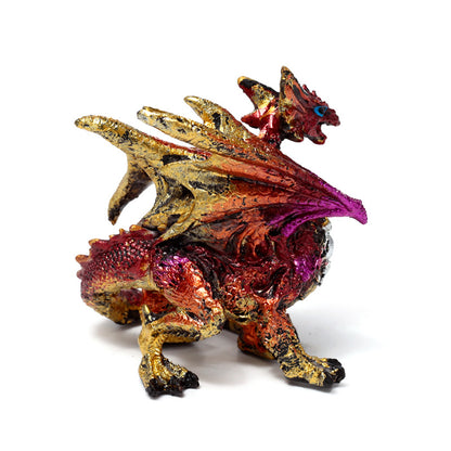 Enchanted Nightmare Dragon Mini Elemental with Mystical Design