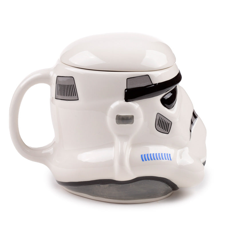 Ceramic Stormtrooper Mug with Coffee