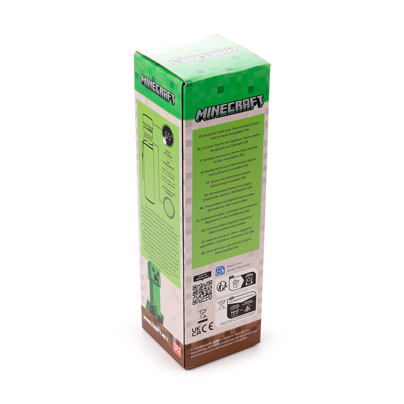 Close-up of Minecraft Creeper Insulated Drinks Bottle