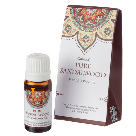 Goloka Sandalwood Fragrance Aroma Oil - 10ml