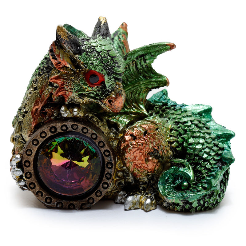 Elements Dragon - Gemstone Shield displayed on a shelf