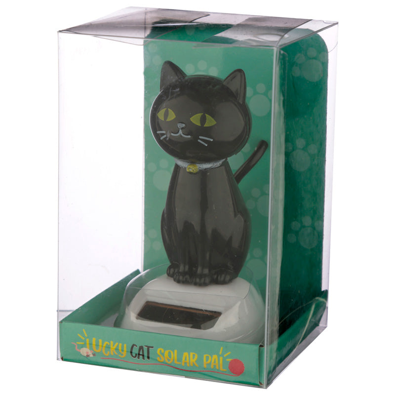 Solar Pal - Lucky Black Cat adding charm to home decor