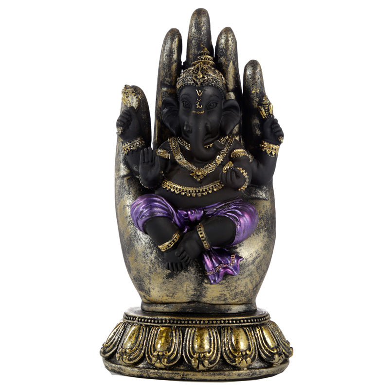 Decorative Purple, Gold & Black Ganesh Ornament