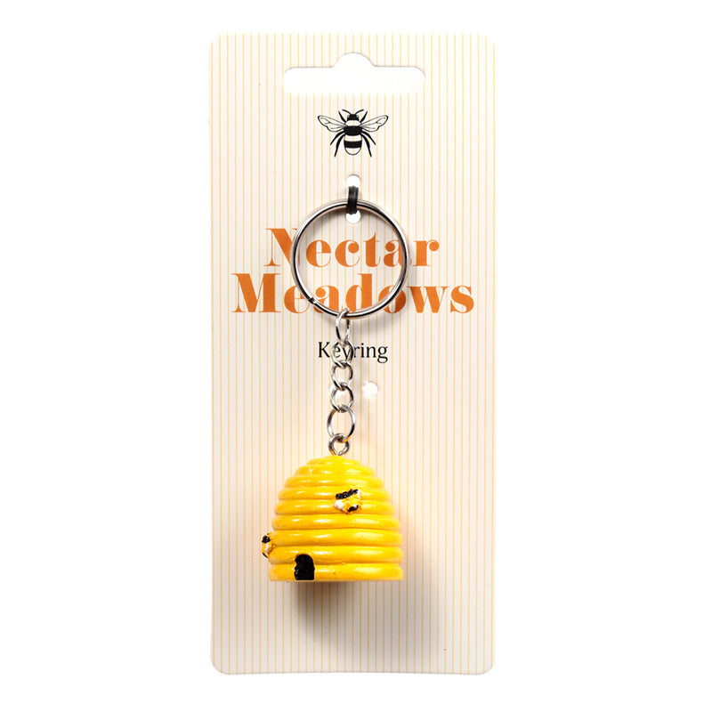 Nectar Meadows Beehive Novelty Keyring front view