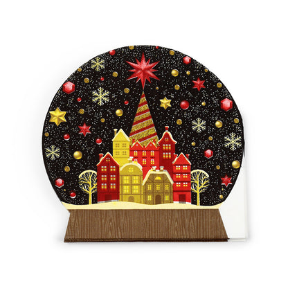 Christmas Snow Globe Napkin Design 6