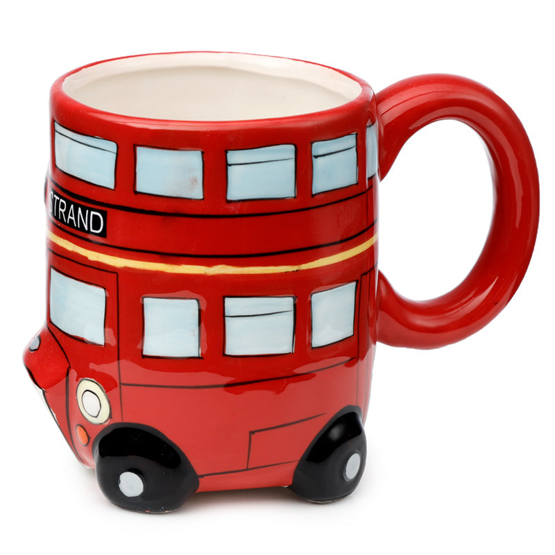 Unique ceramic mug shaped like a London Routemaster Bus