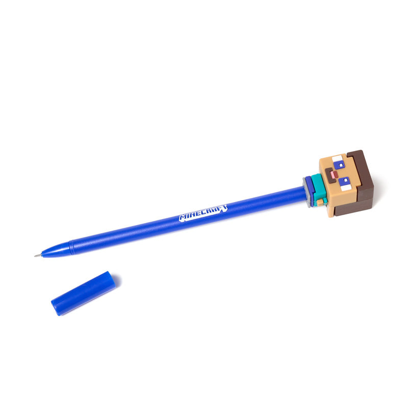 Minecraft Chibi Erasable Pen on a desk