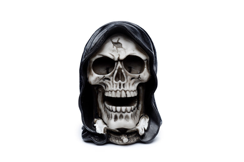 Reaper Skull Head Ornament side view