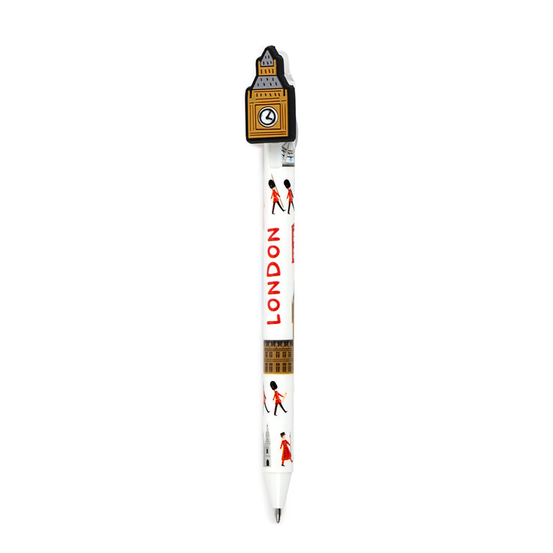 London-themed Erasable Pen with PVC Topper