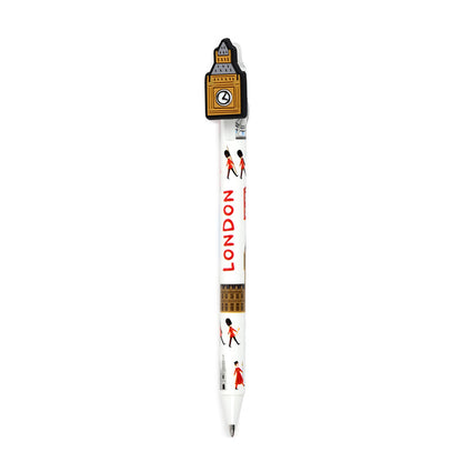 London-themed Erasable Pen with PVC Topper