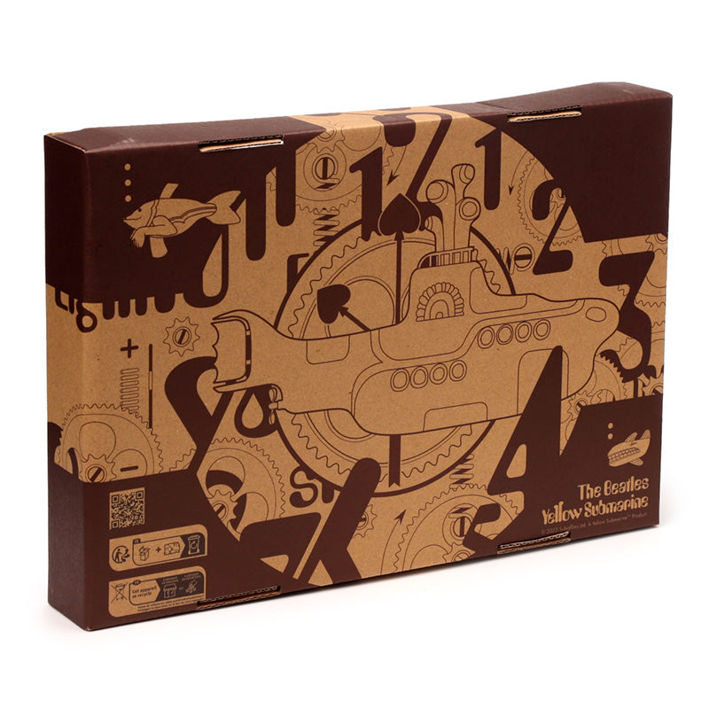 Decorative clock featuring The Beatles Yellow Submarine design