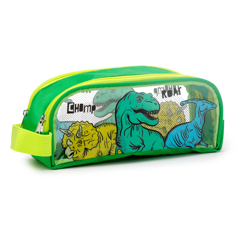 Clear Window Pencil Case featuring Dinosauria design