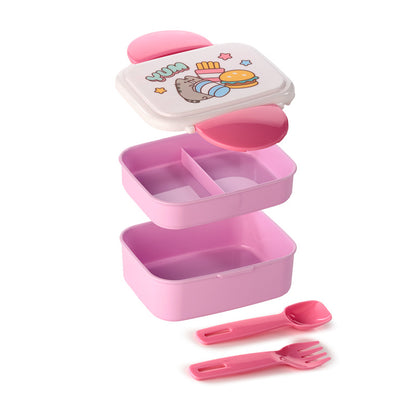Pusheen the Cat Bento Lunch Box with Cutlery
