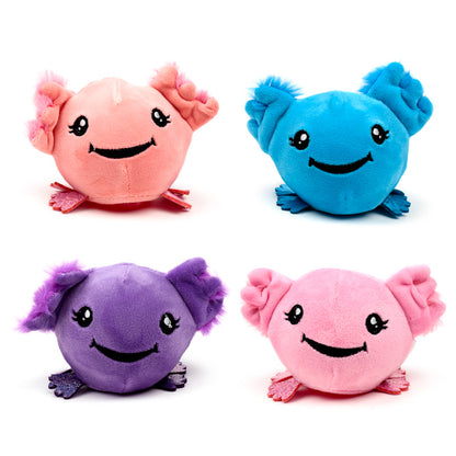 Vibrant colours of Queasy Squeezies Fidget Toy - Axolotl