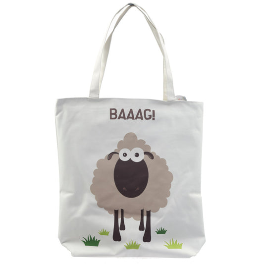 BAAAG Sheep Tote Shopping Bag with whimsical design