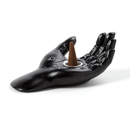 Mantric Hand Incense Cone Dish - Side View