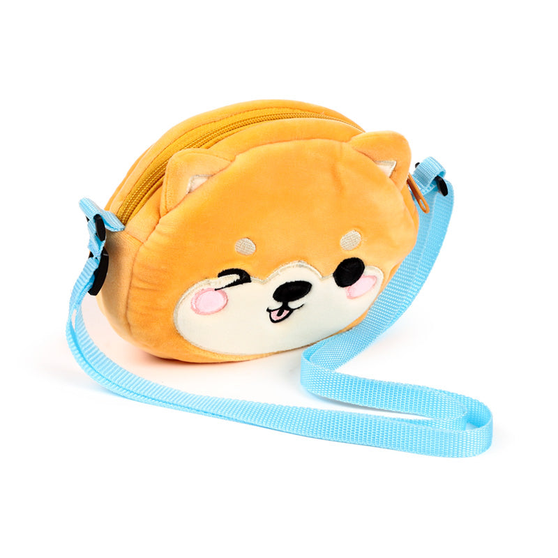 Adoramals Shuggs the Shiba Inu Plush Crossbody Bag detail
