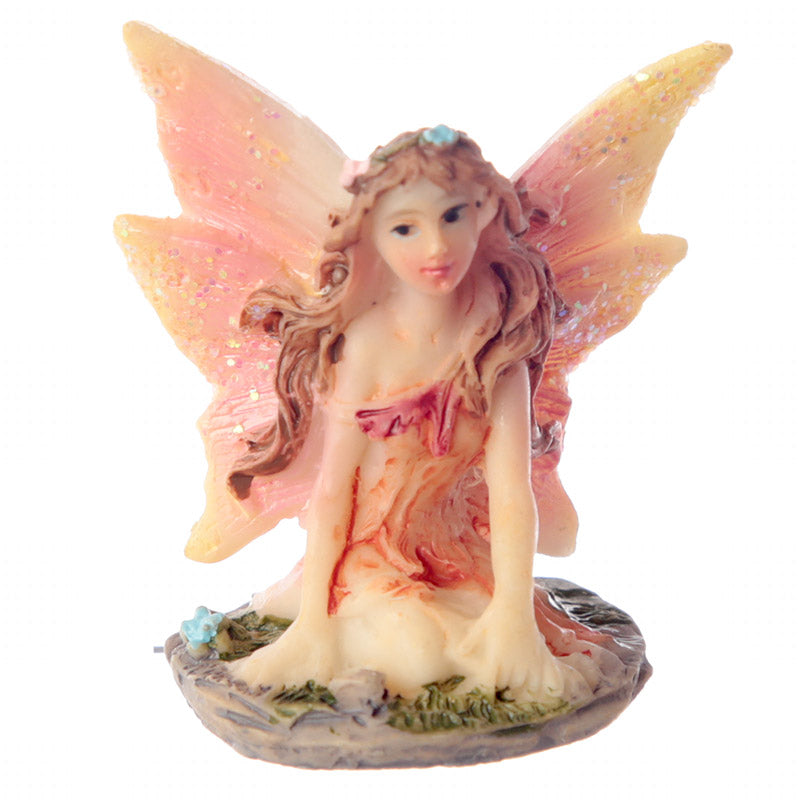 Elegant mini fairy figurine displayed in a gift bag