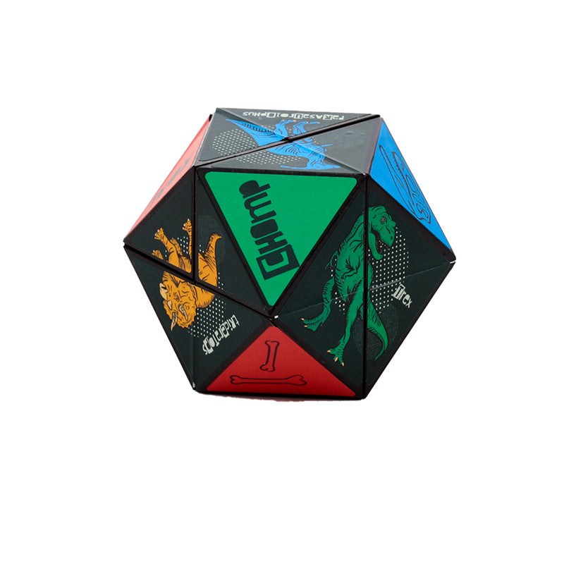 Puzzle Cube Toy - Dinosauria on a table