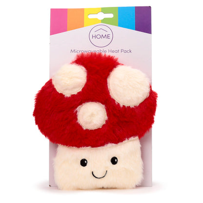 Microwavable Plush Lavender Heat Pack in Mushroom Design