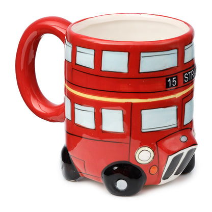 Ceramic mug showcasing London Icons Red Routemaster Bus design