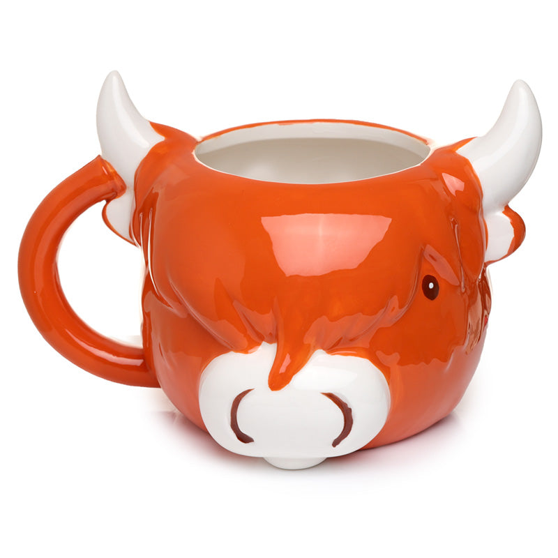 Highland Coo Cow Ceramic Mug - Front View